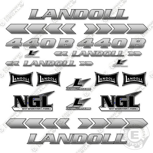 Fits Landoll 440B Decal kit Trailer 440, 440b, decal kit