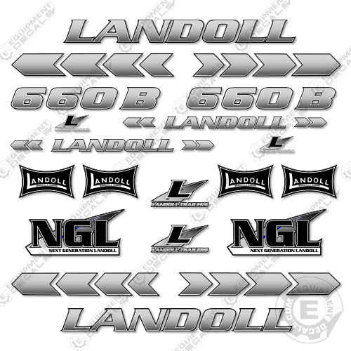 Fits Landoll 660B Decal kit Trailer 660, 660-b, 660b, decal kit