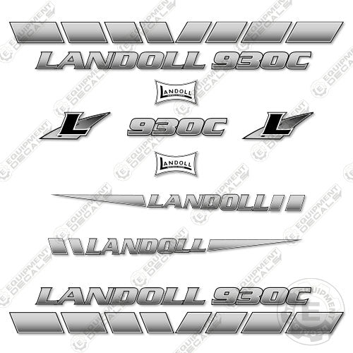 Fits Landoll 930C Decal kit Trailer (3M REFLECTIVE VINYL) 930, 930C, decal kit