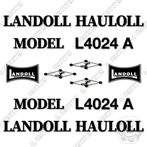 Fits Landoll L4024A Decal kit Trailer 4024, 4024a, decal kit, l4024, l4024a