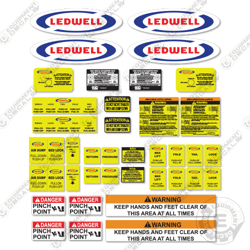 Fits Ledwell Decal Kit Trailer decal kit