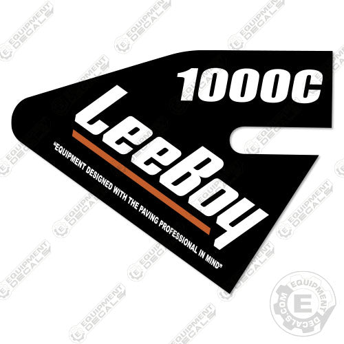 Fits LeeBoy 1000C Replacement Side 1000, decal kit