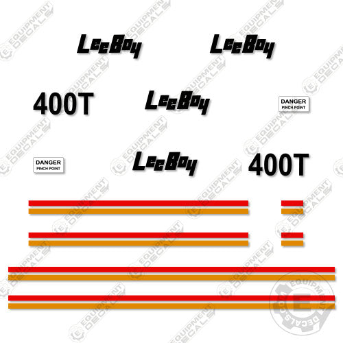 Fits LeeBoy 400T Decal Kit Roller 400, 400t, decal kit