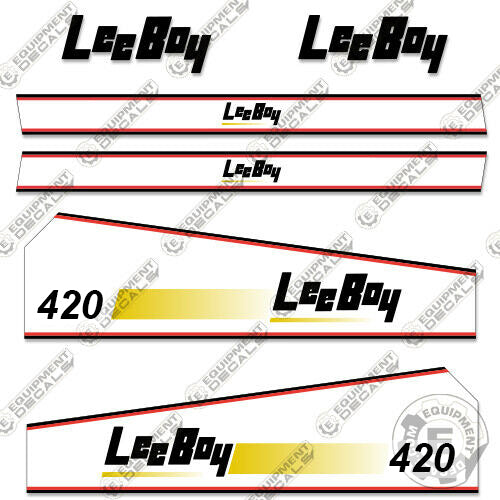 Fits LeeBoy 420 Decal Kit Roller decal kit