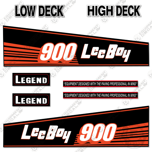 Fits LeeBoy 900ST Decal Kit Asphalt Paver 900, 900st, decal kit