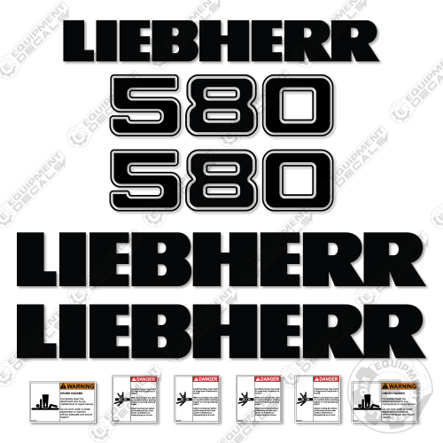 Fits Liebherr 580 Decal Kit Wheel Loader decal kit