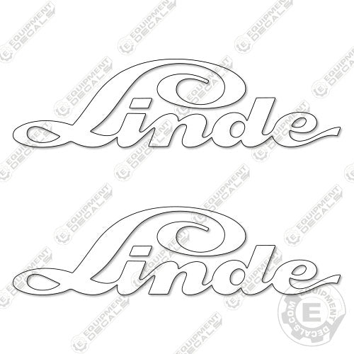 Fits Linde Decal Kit Forklift 17" Logo decal kit