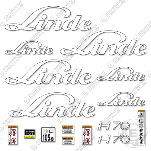 Fits Linde H70 Decal kit Forklift decal kit, gyramor, h70