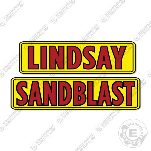 Fits Lindsay 200E Decal Kit Sand Blaster 200, 200e, decal kit