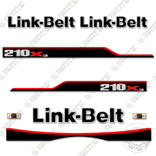 Fits Link-Belt 210X3 Decal Kit Excavator 210, 210x, 210x3, belt, decal kit, link, link-belt, linkbelt, linkbeltlink belt