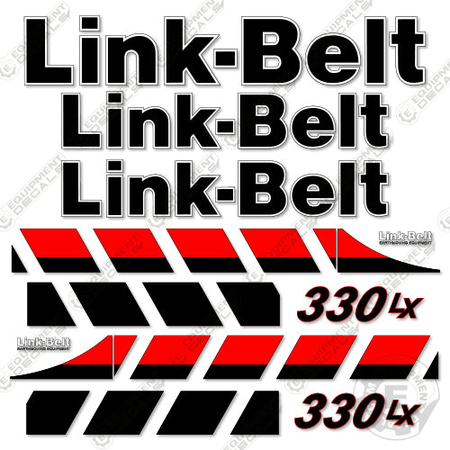 Fits Link-Belt 330LX Decal Kit Excavator 330, 330lx, belt, decal kit, link, link-belt, linkbelt, linkbeltlink belt