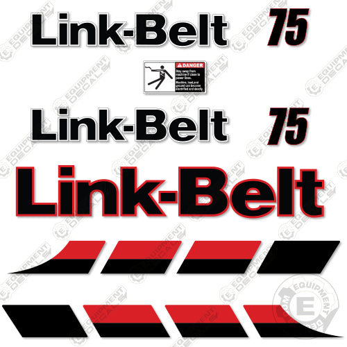 Fits Link-Belt 75 Decal Kit Excavator 75, belt, decal kit, link, link-belt, linkbelt, linkbeltlink belt