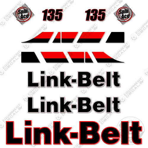 Fits Link-Belt 135 Decal Kit Excavator 135, belt, decal kit, link, linkbelt