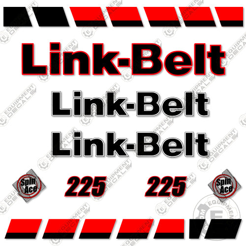 Fits Link-Belt 225 Decal Kit Excavator 225, belt, decal kit, link, linkbelt