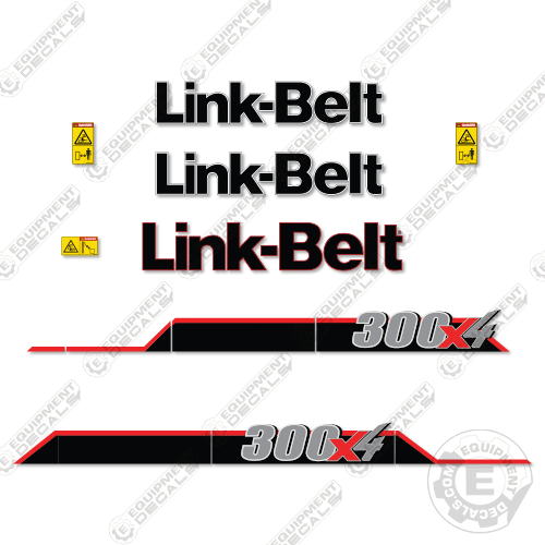 Fits Link-Belt 300X4 Decal Kit Excavator 300, 300x, 300x4, decal kit, link, link-belt, linkbelt, linkbeltlink belt