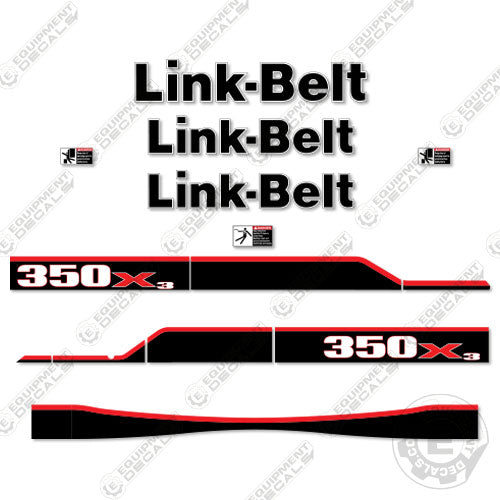 Fits Link-Belt 350X3 Decal Kit Excavator 350, 350x, 350x3, decal kit, link, link-belt, linkbelt, linkbeltlink belt