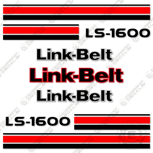 Fits Link-Belt LS-1600 Decal Kit Excavator 1600, belt, decal kit, link, link-belt, linkbelt, linkbeltlink belt