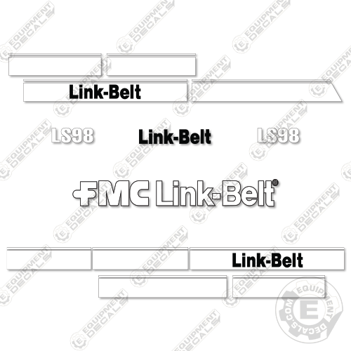 Fits Link-Belt LS98 Decal Kit Crane 225, 470, 470x, 470x3, belt, decal kit, link, link-belt, linkbelt, linkbeltlink belt