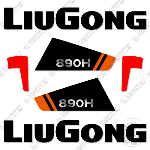 Fits Liugong 890H Decal Kit Wheel Loader 890, 890h, decal kit