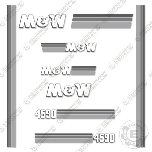 Fits M&W 4590 Decal Kit Round Baler decal kit, m & w, m and w