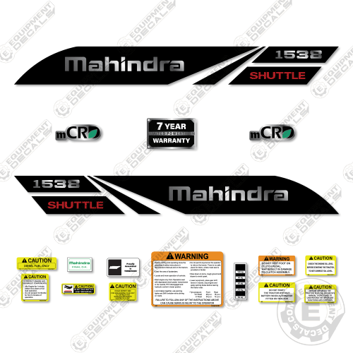 Fits Mahindra 1538 Decal Kit Tractor decal kit