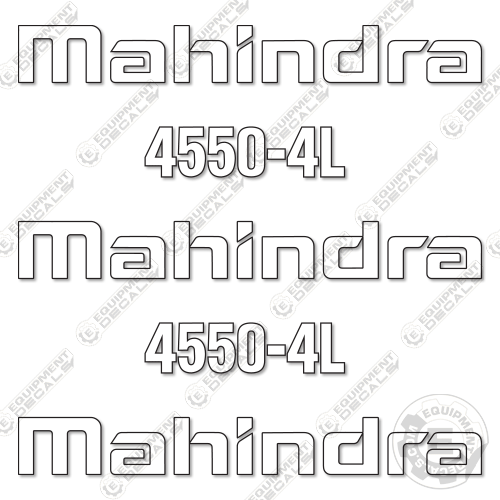 Fits Mahindra 4550-4L Decal Kit Front End Loader 4550, 4550-4l, decal kit