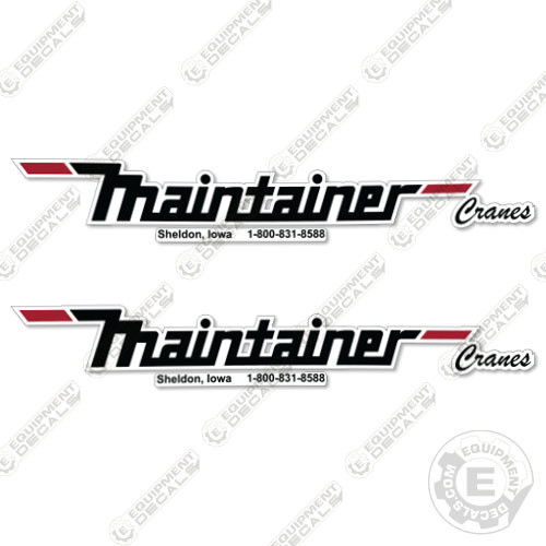 Fits Maintainer Cranes Decals (Set of 2) Main Decals decal kit