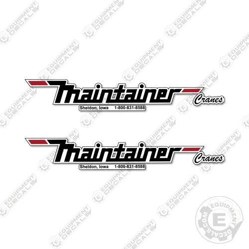 Fits Maintainer Decal Kit (Set of 2) 8" Wide decal kit