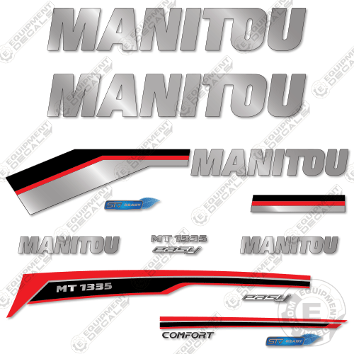 Fits Manitou MT1335H Easy Decal Kit Telescopic Forklift 1335, mt1335, decal kit, telescopic