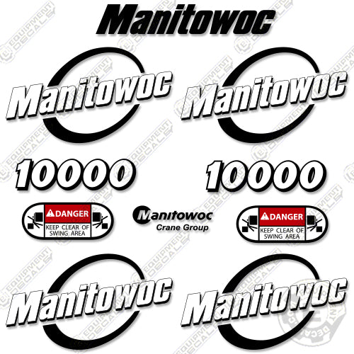 Fits Manitowoc 10000 Decal Kit Crane decal kit