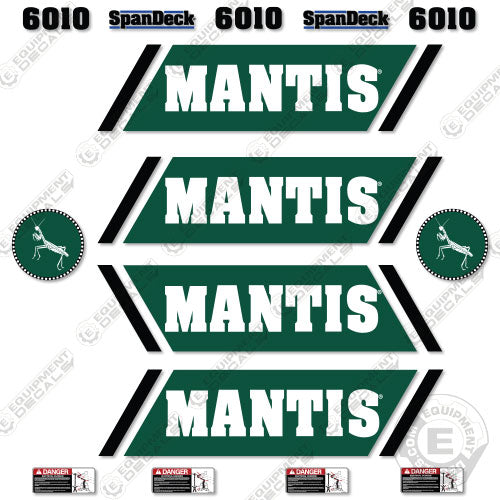 Fits Mantis 6010 Decal Kit Crane Truck decal kit