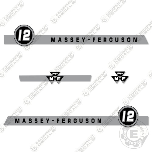 Fits Massey Ferguson 12 Tractor Decal Kit 12, decal kit