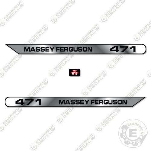 Fits Massey Ferguson 471 Decal Kit Tractor Hood 471, decal kit