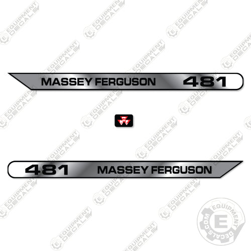 Fits Massey Ferguson 481 Decal Kit Tractor Hood 481, decal kit