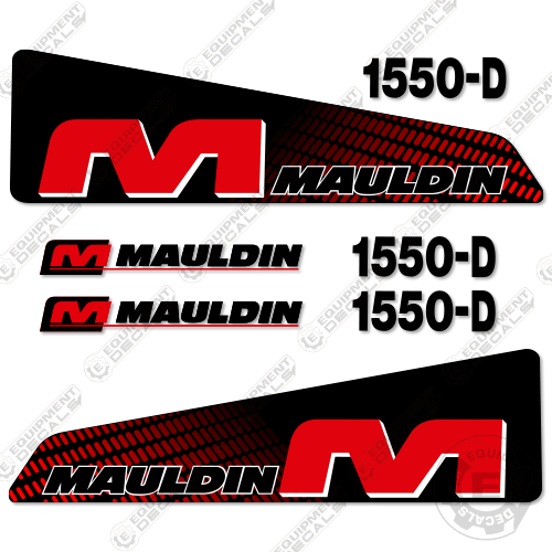 Fits Mauldin 1550D Decal Kit Asphalt Paver 1550, 1550d, decal kit