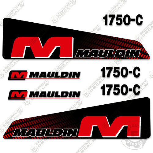 Fits Mauldin 1750C Decal Kit Asphalt Paver 1750-c, 1750c, decal kit