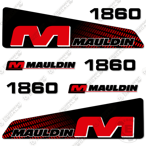 Fits Mauldin 1860 Decal Kit Asphalt Paver 1860, asphalt paver, decal kit, mauldin, paver