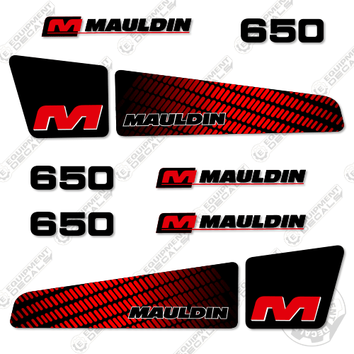 Fits Mauldin 650 Decal Kit Asphalt Paver 650, asphalt paver, decal kit, mauldin, paver