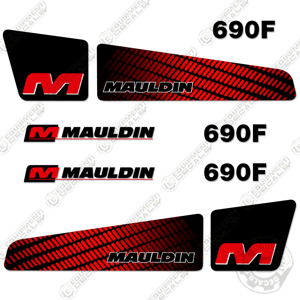 Fits Mauldin 690F Decal Kit Asphalt Paver 690, 690-f, 690f, decal kit