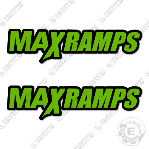 Fits Maxramps Decal Kit Trailer 15" Logos decal kit, max, ramps