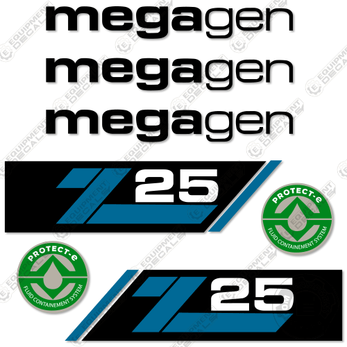 Fits Megagen Z25 Decal Kit Generator 25, decal kit, z-25, z25