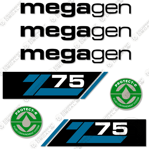 Fits Megagen Z75 Decal Kit Generator 75, decal kit, z-75, z75