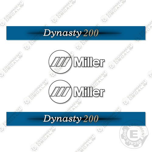 Fits Miller Dynasty 200 Decal Kit Welder 200, decal kit