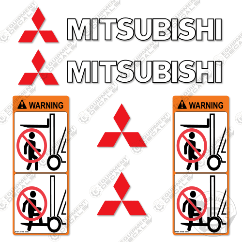 Fits Mitsubishi Forklift Decal Kit decal kit