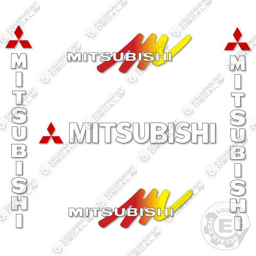 Fits Mitsubishi ESR24 Decal Kit Forklift 24, decal kit, esr, esr-24, esr24