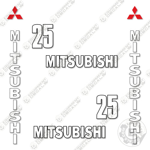 Fits Mitsubishi FGC25 Forklift Decal Kit 25, decal kit, fgc25