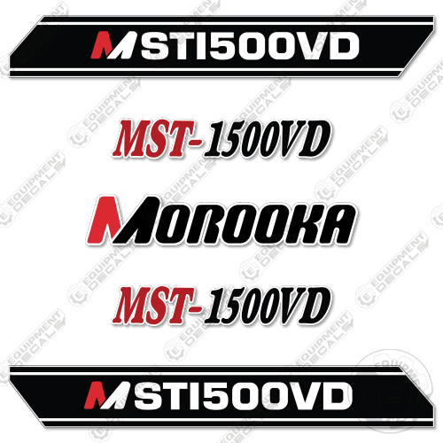 Fits Morooka MST-1500VD (Style 2) Decal Kit Rubber Track Dump Truck Carrier 1500, decal kit, morooka, mst1500vd