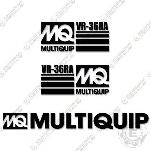 Fits Multiquip VR-36RA Decal Kit Roller 36, 36ra, decal kit, vr-36, vr-36ra, vr36, vr36ra