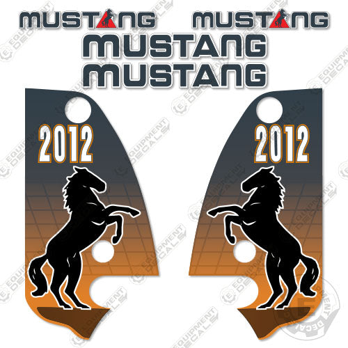 Fits Mustang 2012 Decal Kit Skid Steer 2012, decal kit