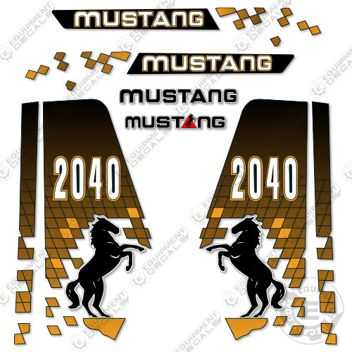 Fits Mustang 2040 Decal Kit Skid Steer 2040, decal kit